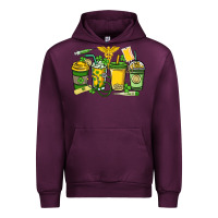 Mauve Wine St. Patrick's Day Nurse coffee cups Urban Hoodie - HowdyJamesFarm