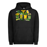 Pigment Black St. Patrick's Day Nurse coffee cups Urban Hoodie - HowdyJamesFarm