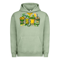 Pigment Oil Green St. Patrick's Day Nurse coffee cups Urban Hoodie - HowdyJamesFarm