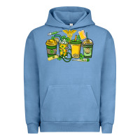 Pigment Pebble Blue St. Patrick's Day Nurse coffee cups Urban Hoodie - HowdyJamesFarm