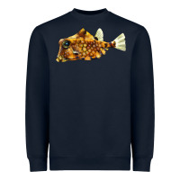 Navy humpback turretfish Heavyweight Sweatshirt - LillyAllenDesigns