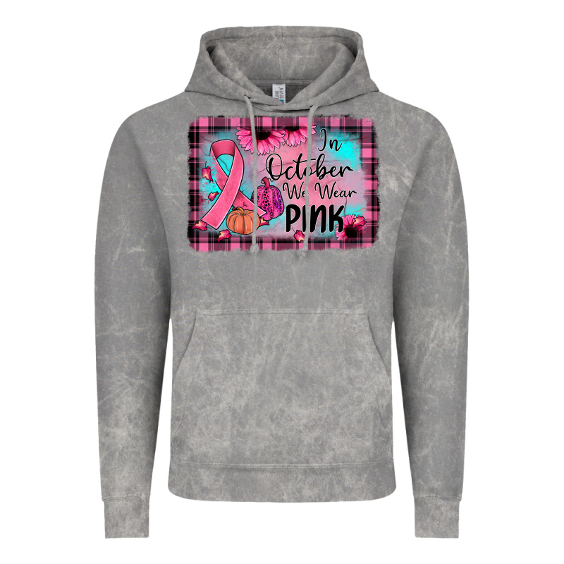 In October We Wear Pink Vintage Hoodie by JahusDesignShop | Teevron