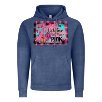 Vintage Denim in october we wear pink Vintage Hoodie - JahusDesignShop