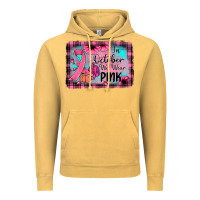 Vintage Mustard in october we wear pink Vintage Hoodie - JahusDesignShop