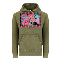 Vintage Olive in october we wear pink Vintage Hoodie - JahusDesignShop
