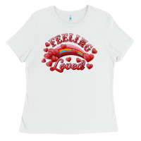 White feeling loved valentine's day Ladies Tee - RanaPortraitStore
