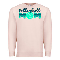 Pale Pink Volleyball Mom Premium Sweatshirt - Bettercallsaul