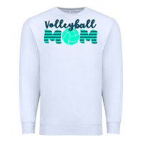 White Volleyball Mom Premium Sweatshirt - Bettercallsaul
