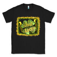 Black just lucky Classic Tee - AdoDesignShop