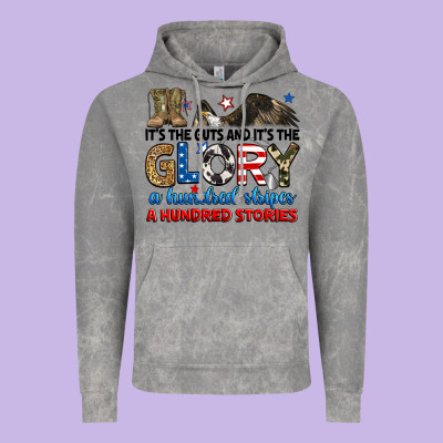 It's The Guts And It's The Glory A Hundred Stories Vintage Hoodie Designed By Ranaportraitstore