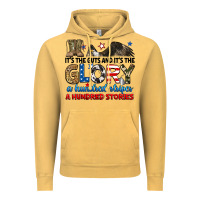 Vintage Mustard it's the guts and it's the glory a hundred stories Vintage Hoodie - RanaPortraitStore