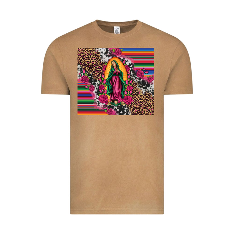 Our Lady Of Guadalupe Serape Background Tumbler Vintage Tee by Artiststas | Teevron