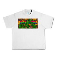 Lunar Rock sunflowers and cactus license plate Urban Heavy Tee - Artiststas