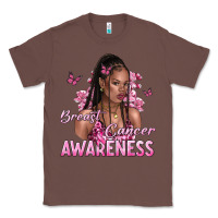Chestnut breast cancer awareness afro woman Classic Tee - NancyCooperArtShop