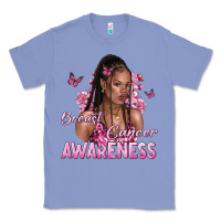 Colony Blue breast cancer awareness afro woman Classic Tee - NancyCooperArtShop