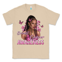 Mushroom breast cancer awareness afro woman Classic Tee - NancyCooperArtShop