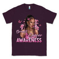 Plum breast cancer awareness afro woman Classic Tee - NancyCooperArtShop