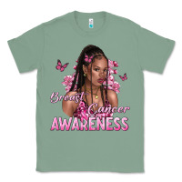 Sage breast cancer awareness afro woman Classic Tee - NancyCooperArtShop