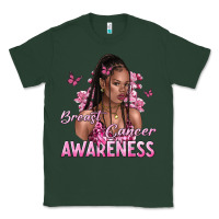 Breast Cancer Awareness Afro Woman Classic Tee | Teevron