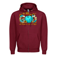 Burgundy with god all things are possible  copy Zipper Hoodie - MaliasSmallBusiness