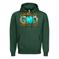 Sports Green with god all things are possible  copy Zipper Hoodie - MaliasSmallBusiness