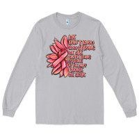 Moon Dust pink sunflower and cancer ribbon breast cancer Long Sleeve Tee - MaliasSmallBusiness