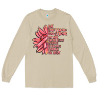 Mushroom pink sunflower and cancer ribbon breast cancer Long Sleeve Tee - MaliasSmallBusiness