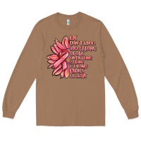 Toasted Coconut pink sunflower and cancer ribbon breast cancer Long Sleeve Tee - MaliasSmallBusiness