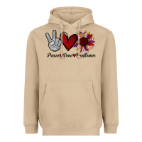 Mushroom Peace Love Sunshine Sunflower Heavyweight Hoodie - Bettercallsaul