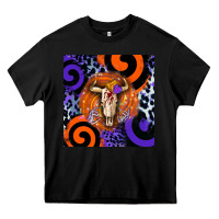 Black halloween bull skull Heavy Core Tee - BarkalooDesign