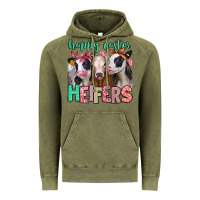 Vintage Olive happy easter heifers Vintage Hoodie - Jasminsmagicworld