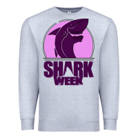 Heather Grey shark Week Premium Sweatshirt - Bettercallsaul