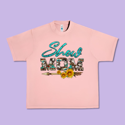 Show Mom Aztec Cowhide Sunflower And Arrow Urban Heavy Tee Designed By Artiststas