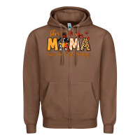 Chestnut this mama loves her little turkeys Zipper Hoodie - MaliasSmallBusiness