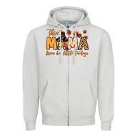 Dove Grey this mama loves her little turkeys Zipper Hoodie - MaliasSmallBusiness