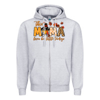 Heather Grey this mama loves her little turkeys Zipper Hoodie - MaliasSmallBusiness