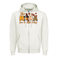 Oatmeal Heather this mama loves her little turkeys Zipper Hoodie - MaliasSmallBusiness