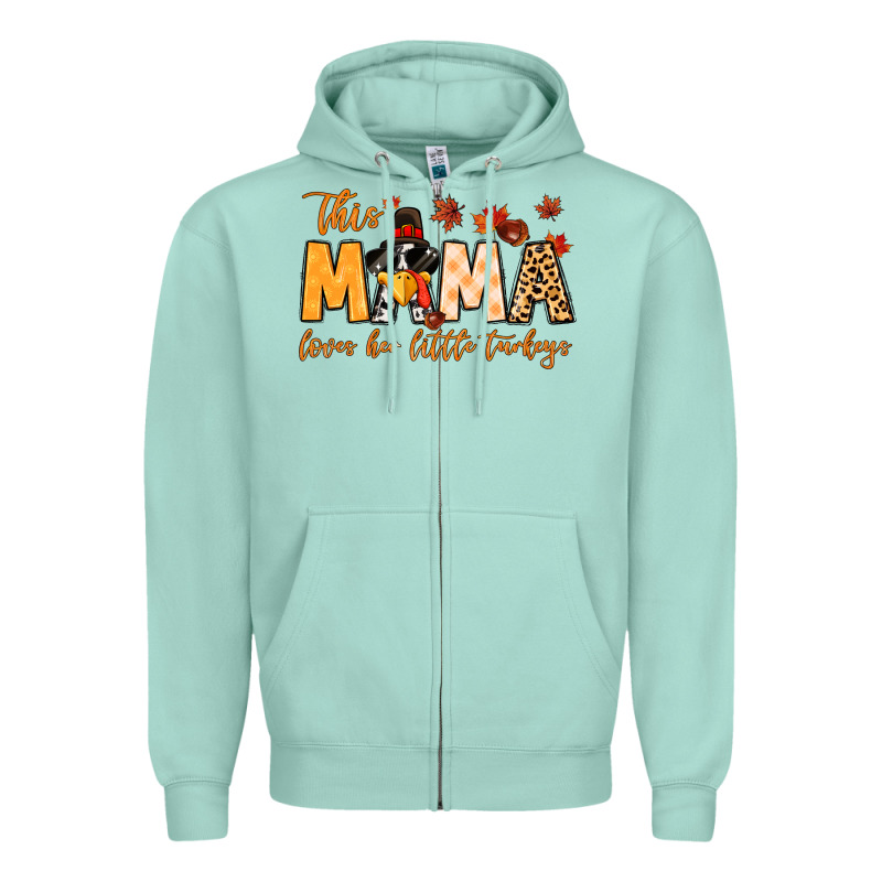 This Mama Loves Her Little Turkeys Zipper Hoodie by MaliasSmallBusiness | Teevron