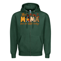 Sports Green this mama loves her little turkeys Zipper Hoodie - MaliasSmallBusiness