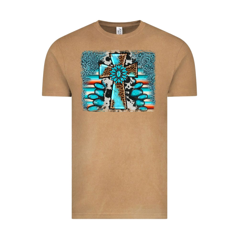 Cross Gemstone Background Vintage Tee by AdoDesignShop | Teevron