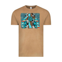 Vintage Camel cross gemstone background Vintage Tee - AdoDesignShop