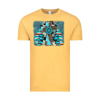 Vintage Mustard cross gemstone background Vintage Tee - AdoDesignShop