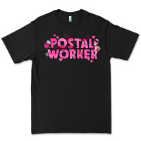 Black Breast Cancer Postal Worker Premium Tee - texasbilliewilder