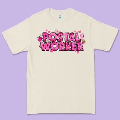 Breast Cancer Postal Worker Premium Tee Designed By Texasbilliewilder