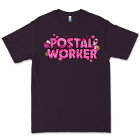 Plum Breast Cancer Postal Worker Premium Tee - texasbilliewilder