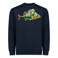 Navy Perch Fish Heavyweight Sweatshirt - LillyAllenDesigns