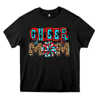 Black Cheer mom Heavy Core Tee - Zillion Design Studio