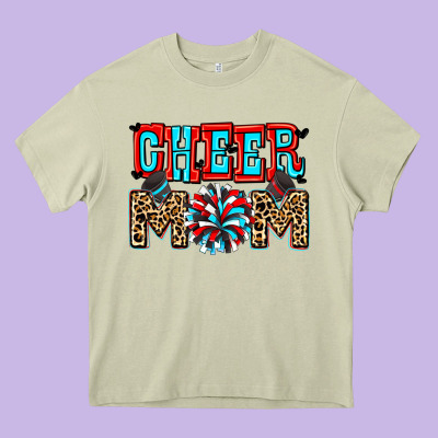 Cheer Mom Heavy Core Tee Designed By Zillion Design Studio