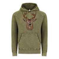 Vintage Olive deer Vintage Hoodie - JahusDesignShop