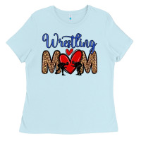 Baby Blue wrestling mom Ladies Tee - Zillion Design Studio